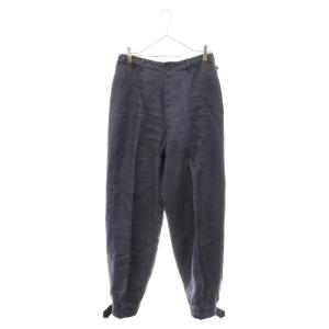 Martin Margiela 10 マルタンマルジェラ 21SS ヘンプ 裾ベルト スラックスパンツ ネイビー S50KA0543｜shopbring