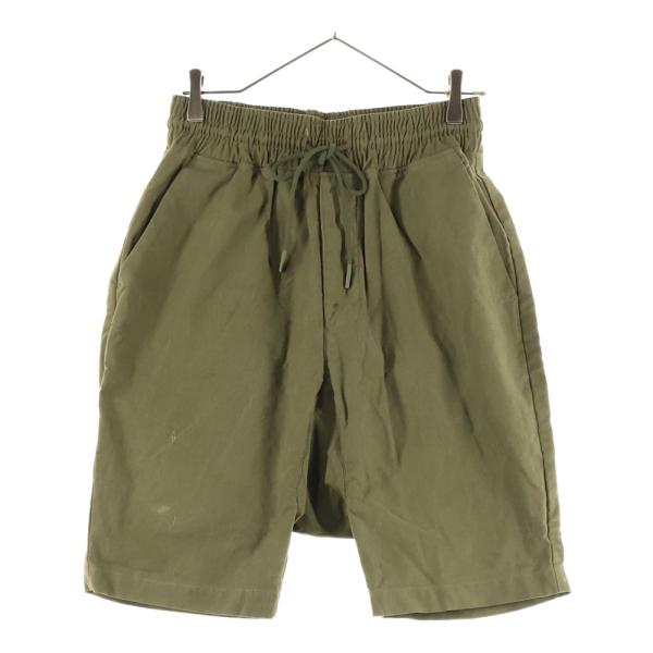 READY MADE レディメイド ヴィンテージ加工 ロゴ刺繍 ドローコード サルエル ハーフカーゴ...