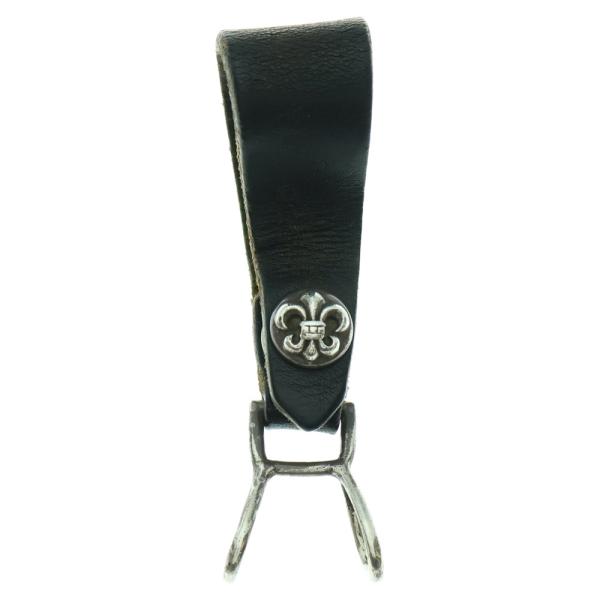 CHROME HEARTS クロムハーツ BELT LOOP BSフレアボタンレザーベルトループ シ...