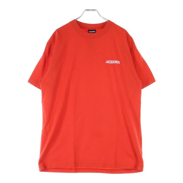JACQUEMUS ジャックムス Logo Tee ロゴプリント 半袖Tシャツ レッド 216JS2...