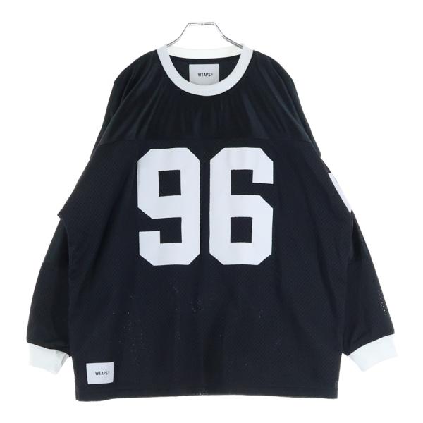 ダブルタップス 24AW ネットマインダー メッシュジャージ ホッケーシャツ クルーネック長袖Tシャ...