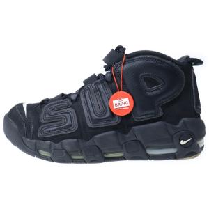 NIKE ナイキ 17SS ×SUPREME AIR MORE UPTEMPO シュプリーム エアモアアップテンポ ハイカットスニーカー ブラック US8/26cm 902290-001