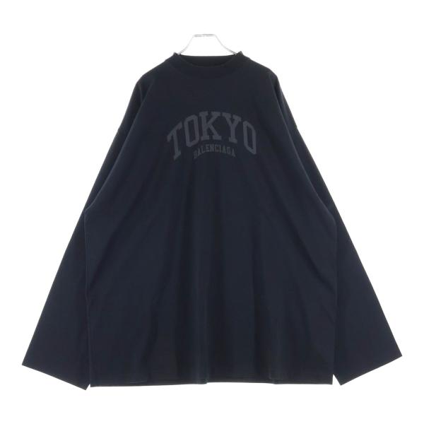 BALENCIAGA バレンシアガ TOKYOプリント オーバーサイズ 長袖Tシャツカットソー ブラ...