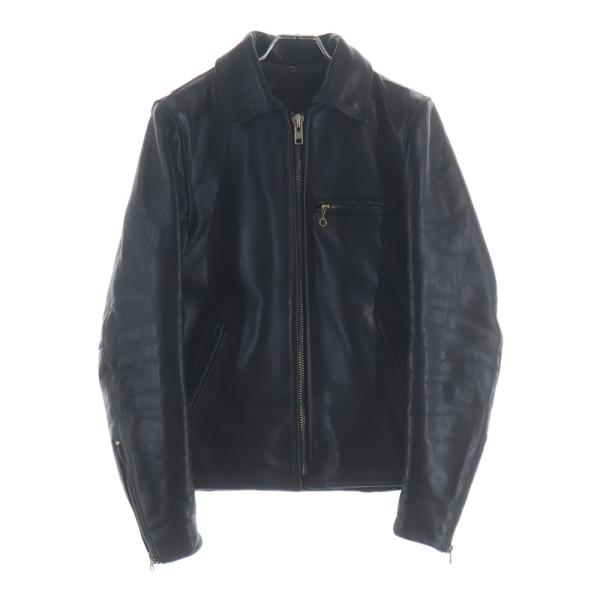 VANSON バンソン ENF エンフィールド レザー シングルライダースジャケット ブラック