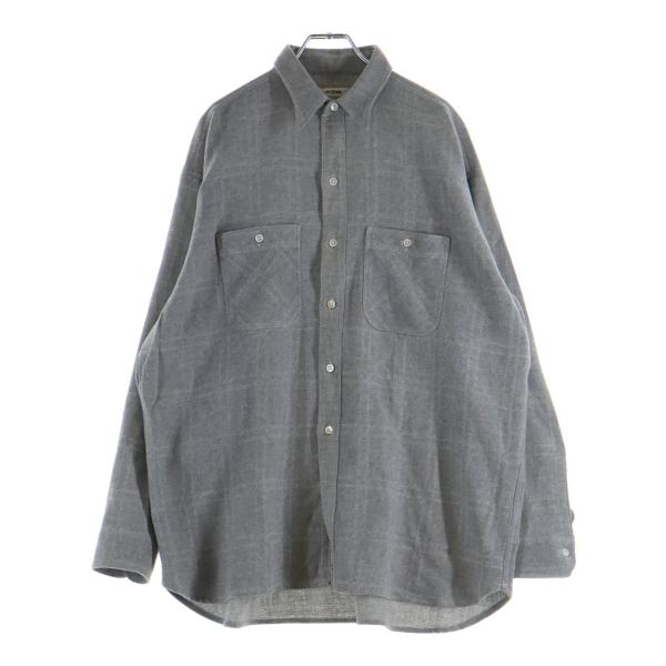 インテリム 25AW コットン ウール カシミヤ ミリタリー ワーク長袖シャツ IT25A179
