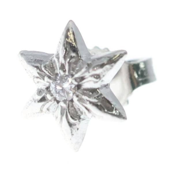 CHROME HEARTS クロムハーツ 18KWG CO STAR 1DIA スター 1ダイヤ ス...