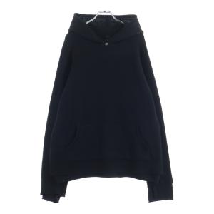 CHROME HEARTS クロムハーツ 袖フローラルパッチ カシミヤ プルオーバーパーカー ブラック