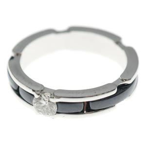 CHANEL(シャネル) ウルトラリング 1PD Au750WG×ブラックセラミック ホワイトゴールド×ブラック ♯51 J3095