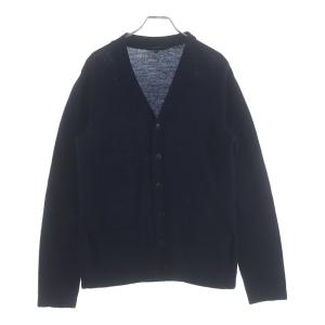 GUCCI グッチ インターロッキングG ロゴ刺繍 ウール ニット カーディガン ネイビー 359355