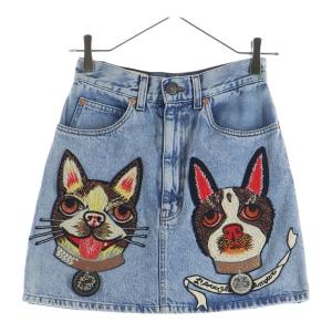 GUCCI グッチ デニムスカート インディゴ 36 467267 XRA38