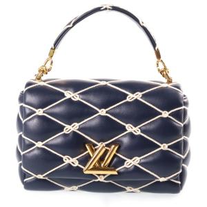 LOUIS VUITTON ルイヴィトン GO-14MM マルタージュ 2WAYハンドバッグ ショルダーバッグ ネイビー レザー M24939 ゴールド金具