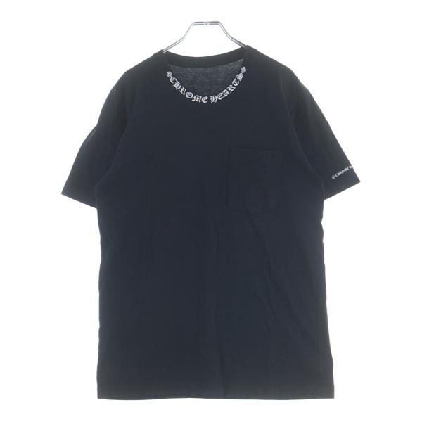 CHROME HEARTS クロムハーツ CH T-SHIRT ネックロゴ 半袖Tシャツ ブラック