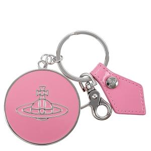 VIVIENNE WESTWOOD ヴィヴィアンウエストウッド キーリング 2023年秋冬新作 82030102U OM000G SHINY PATENT MIRROR KEYRING 鏡 ミラー G406LA PINK ピンク