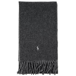 POLO RALPH LAUREN ポロラルフローレン マフラー 2023年-2024年秋冬新作 PC0455 Classic Reversible Scarf 男女兼用 リバーシブル 036 dk ch htr/cls gry htr｜shopcarves