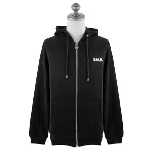 ジップアップフーディー BALR ボーラー 2023年-2024年秋冬新作 B1267.1001 Q-Series Straight Zip Thru Hoodie メンズ パーカー Black 101 ブラック｜shopcarves