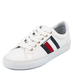 TOMMY HILFIGER トミーヒルフィガー スニーカー LIGHTZ レディース ローカット トリコロールカラー ホワイト×マリン×フォーミュラ 白 6-8｜shopcarves