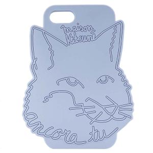 MAISON KITSUNE メゾン キツネ iPhoneケース CU05608AP0002 スマホケース アイフォンケース iPhone7 iPhone8 ライトブルー