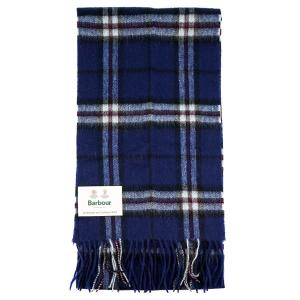 BARBOUR バブアー マフラー USC0137 NEW CHECK TARTAN SCARF メンズ 男性 マフラー チェック NY71/NAVYTHOMPSON ネイビー｜shopcarves