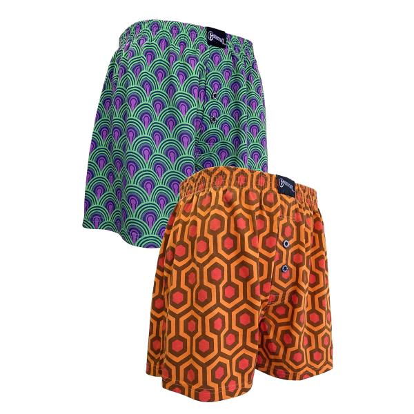 メンズ ニットトランクス オーバールックホテル柄 ボタン付き 前開き [セレスティアル] おしゃれ ...