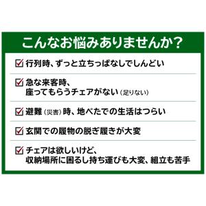 のびのびコンパクトスツール 座面クッション付 ...の詳細画像4