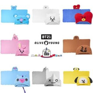 BT21 キャラクターフードタオル  BTS-防弾少年団 BT21コラボ公式商品 バンタン bts ...