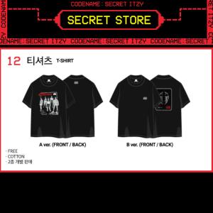 ITZY T-Shirts  [Code Name : Secret ITZY POP-UP MD] イッチ pop up公式 イッジ イェジ チェリョン リュジン リア ユナ オフィシャル 公式グッズ｜shopchoax2
