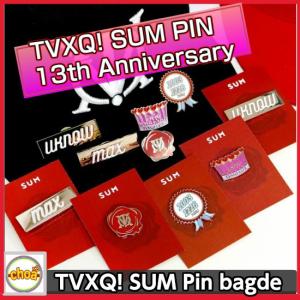 東方神起 [ SUM：TVXQ! ] ピンバッチ デビュー13周年記念 SPECIAL バッチ 13th anniversary 公式グッズ