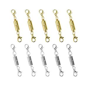 ネックレス 留め具 マグネット留め具 磁気クラスプ エンドパーツ ジュエリー アクセサリーパーツ 延長用金具 バレ