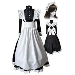 catachium  メイド 服 コスプレ ロング ワンピース 英国風 ゴスロリ 衣装 10サイズ (XL165~17