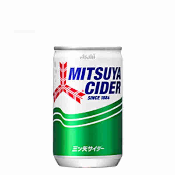 送料無料 三ツ矢サイダー アサヒ 160ml 缶 30本入×2ケース