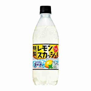 送料無料 サントリー天然水 特製レモンスカッシュ サントリー 500ml ペット 24本入｜shopdaihei