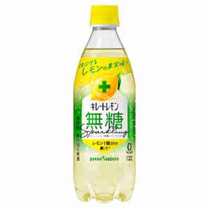 キレートレモン 無糖 スパークリング ポッカサッポロ 500ml ペット 24本入×2ケース