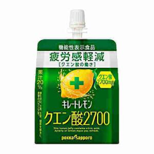 送料無料 キレートレモン クエン酸 2700 ゼリー 疲労感軽減 ポッカサッポロ 165g パウチ 30個入｜shopdaihei