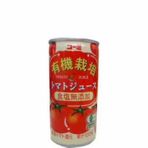 送料無料 有機栽培 トマトジュース コーミ 190g缶 30本入×2ケース｜shopdaihei