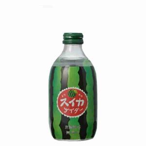 送料無料 すいかサイダー 友桝飲料 300ml 24本入｜shopdaihei