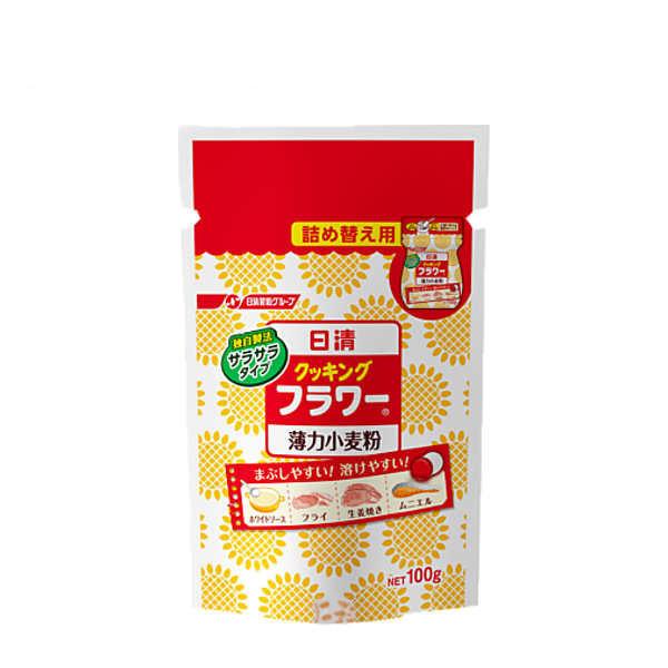 送料無料 クッキングフラワー薄力小麦粉 日清フーズ 100g 20袋×4個