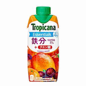 送料無料 トロピカーナ エッセンシャルズ 鉄分 キリン 330ml LLスリムプリズマ 12本×2ケース｜shopdaihei