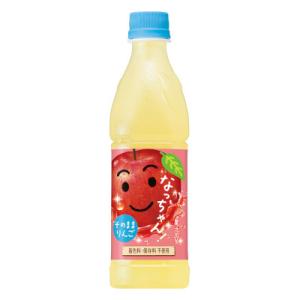 送料無料 なっちゃん りんご サントリー 425ml ペット 24本入×2ケース