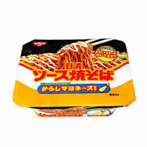 送料無料 日清ソース焼そば からしマヨネーズ 日清食品 12個入｜shopdaihei