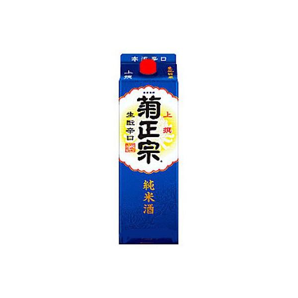 送料無料 上撰さけパック きもと純米 菊正宗酒造 1.8L(1800ml) パック 6本入×2ケース