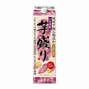 送料無料 芋盛り 芋 25度 合同酒精 1.8L(1800ml) パック 6本×2ケース｜shopdaihei