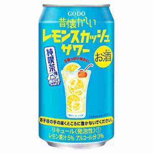 送料無料 昔懐かしい レモンスカッシュサワー 合同酒精 350ml 缶 24本入｜shopdaihei