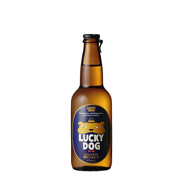送料無料 ラッキードッグ ビール 黄桜酒造 330ml 瓶 12本×2ケース