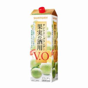 果実の酒用ブランデー V.O サントリー 1.8L パック 6本入