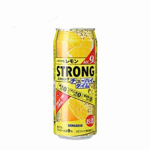 送料無料 ストロング チューハイタイムゼロ レモン サンガリア 490ml 24本×2ケース