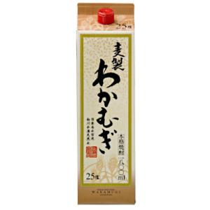 送料無料 高千穂 刈干 わかむぎ 麦 25度 1.8L パック 6本入
