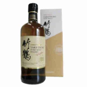 送料無料 竹鶴 ピュアモルトウイスキー 化粧箱入 逆輸入品 43度 700ml 瓶
