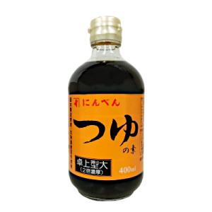 送料無料 つゆの素 卓上型 大 にんべん 400ml 瓶 12本入｜shopdaihei