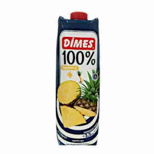 送料無料 DIMES ディメス パイナップルジュース 果汁100%濃縮還元 1Ｌ（1000ml） 紙パック 12本入×2ケース｜shopdaihei