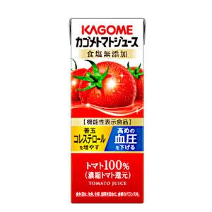 送料無料 トマトジュース 食塩無添加 カゴメ 200ml　紙パック　24本入